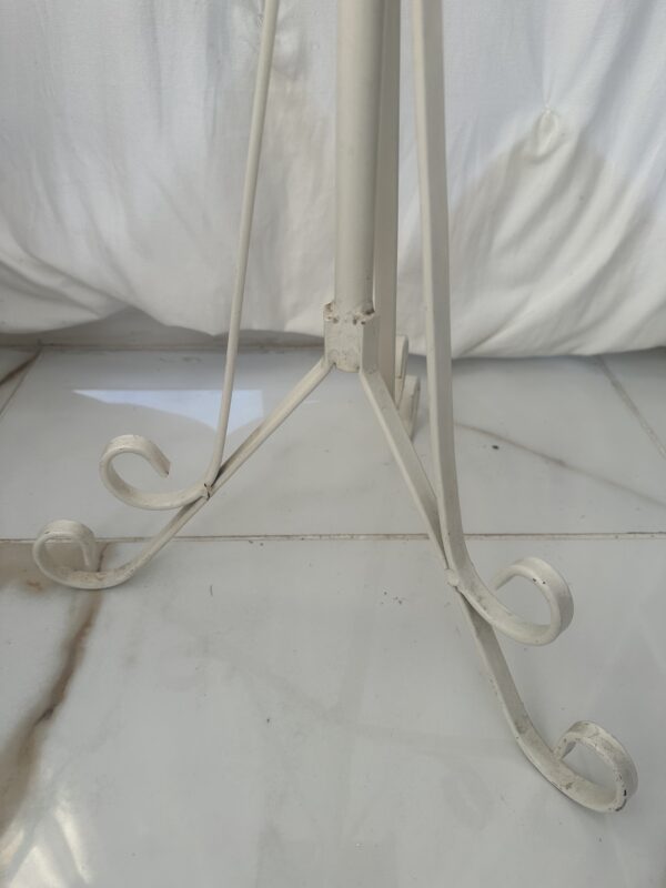 White Heavy Tall Metal Plant Or Flower pot Or Vase Stand - Image 7