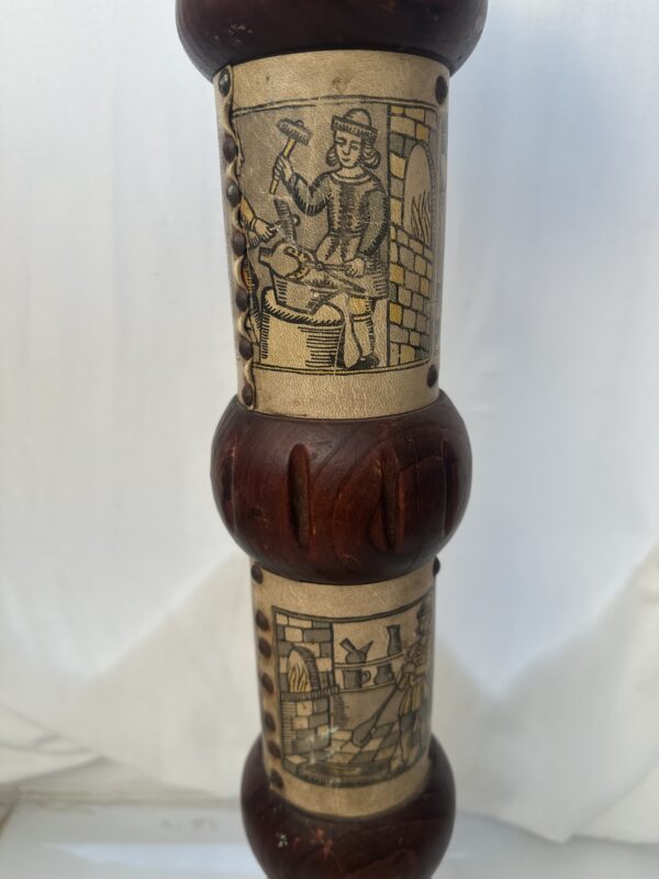 Wooden Large Pillar Ashtray Or Candle Holder - Image 7