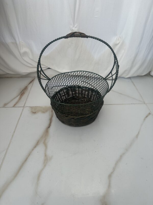 Metal/Rattan Basket - Image 2