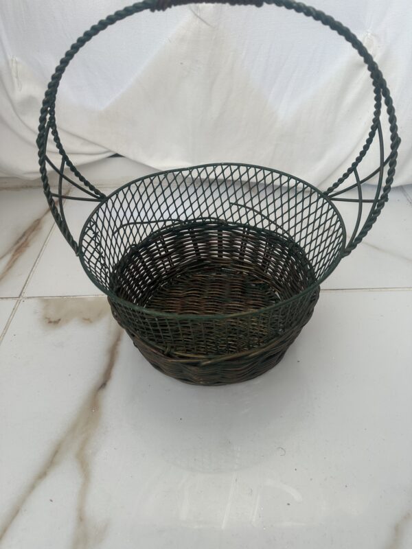 Metal/Rattan Basket - Image 3