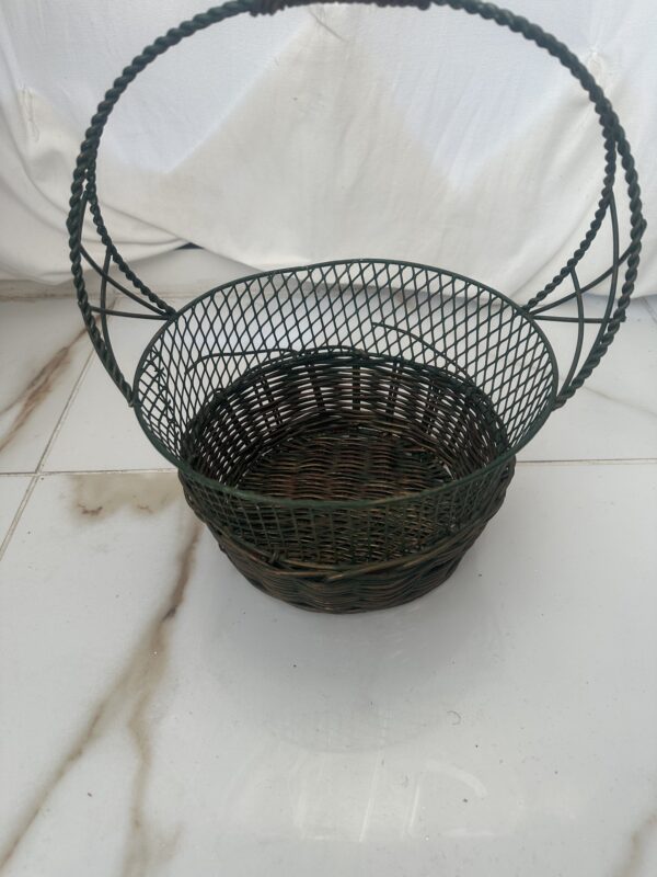 Metal/Rattan Basket - Image 5