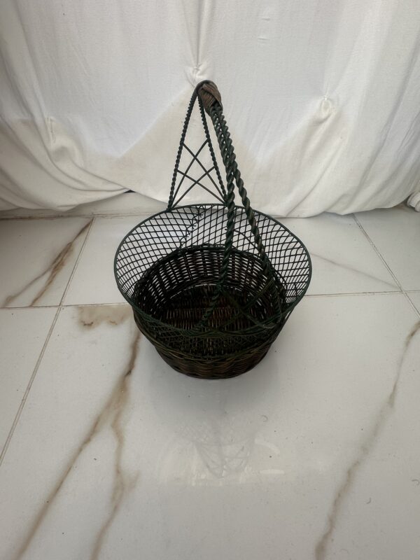 Metal/Rattan Basket - Image 6