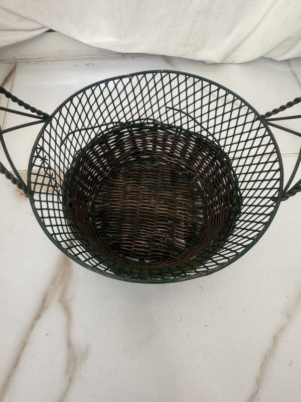 Metal/Rattan Basket - Image 7