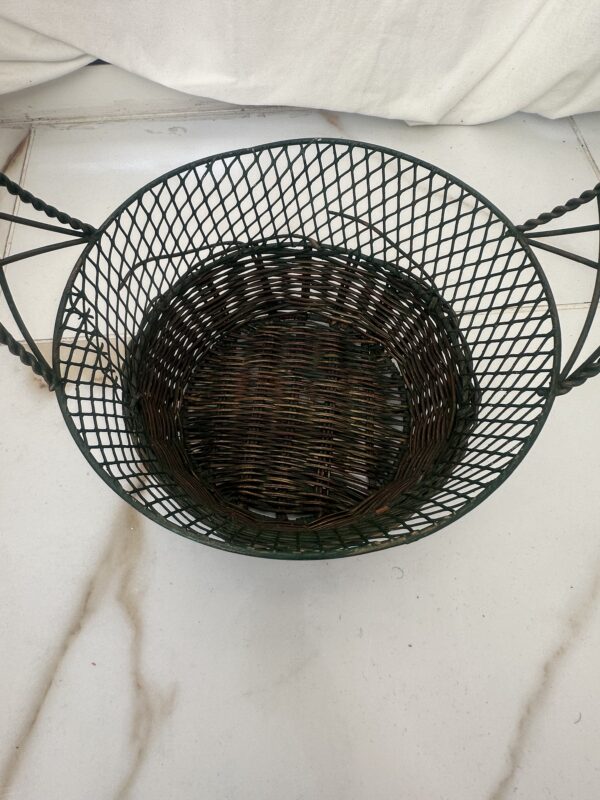 Metal/Rattan Basket - Image 8