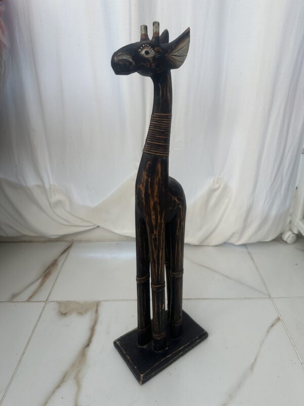 Wooden Carved Giraffe - Image 2