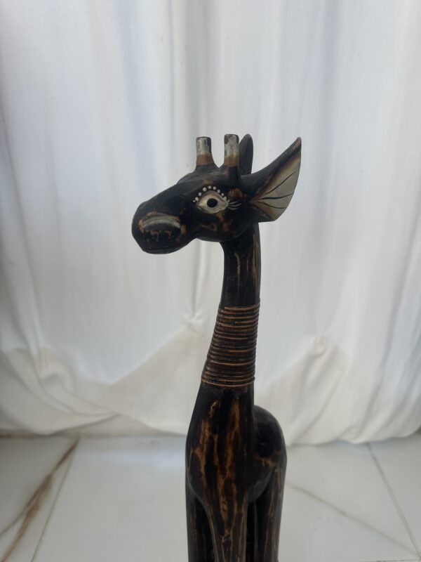 Wooden Carved Giraffe - Image 5