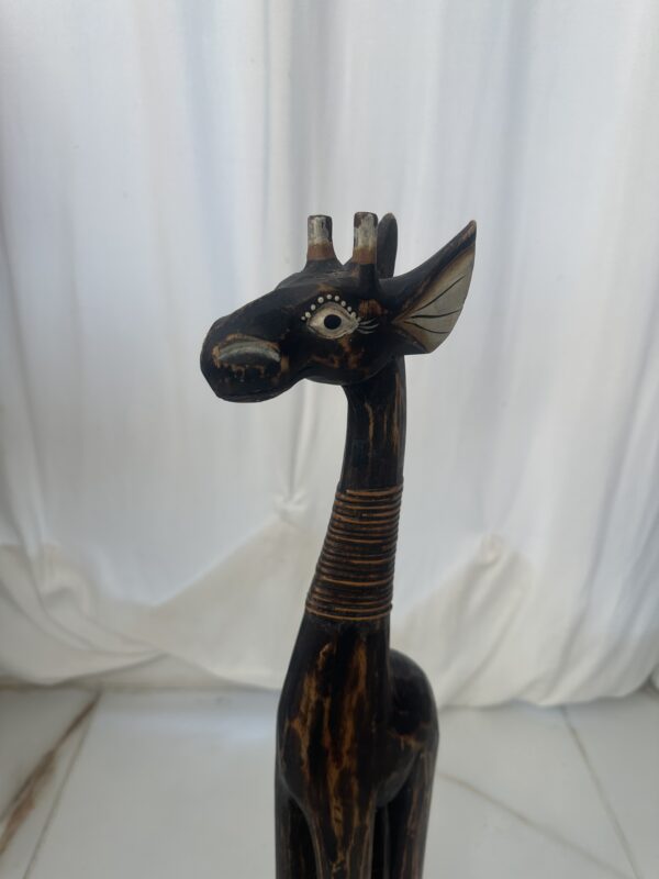 Wooden Carved Giraffe - Image 4