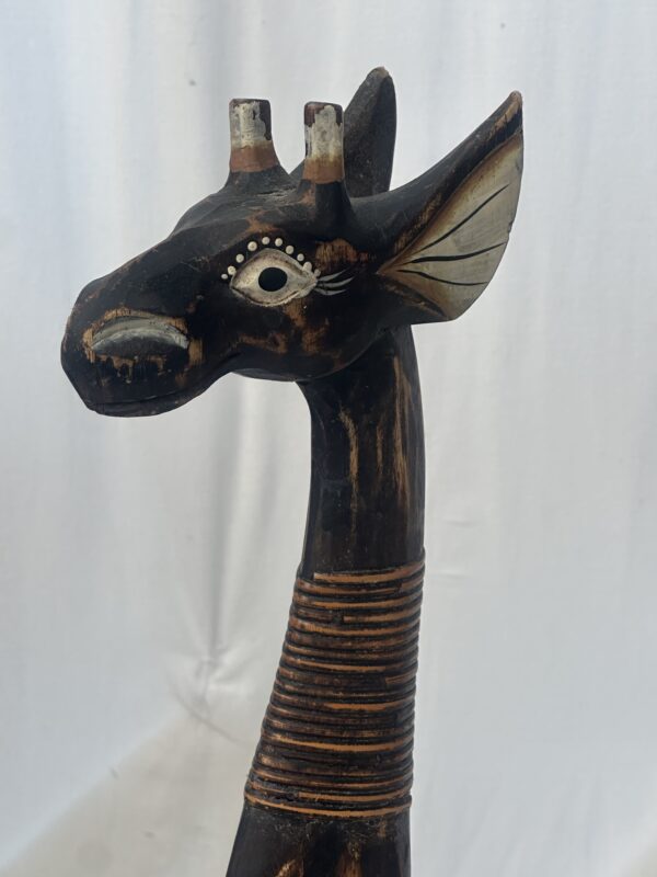 Wooden Carved Giraffe - Image 8