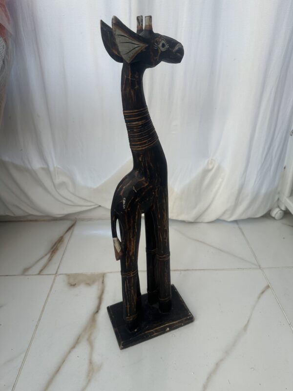 Wooden Carved Giraffe - Image 11