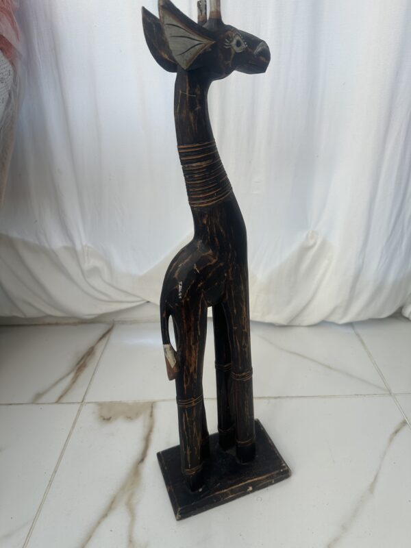 Wooden Carved Giraffe - Image 12