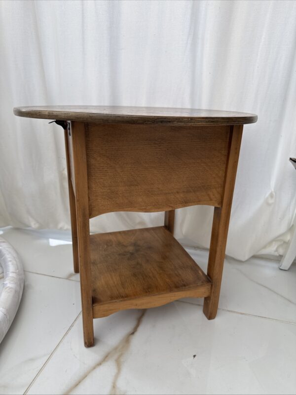 Vintage Antique Portable Storage Lift Top table -Top 49 X H 47cm - Image 12